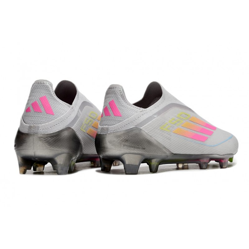 adidas F50 Elite Snörlös FG Fotbollsskor Grå Rosa för Herr 6 Billiga Fotbollsskor adidas F50 Elite Snörlös FG Fotbollsskor Grå Rosa 6