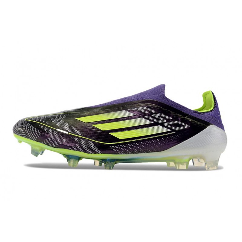 adidas F50 Elite Snörlös FG Fotbollsskor Lila Gul för Herr 4 Billiga Fotbollsskor adidas F50 Elite Snörlös FG Fotbollsskor Lila Gul 4
