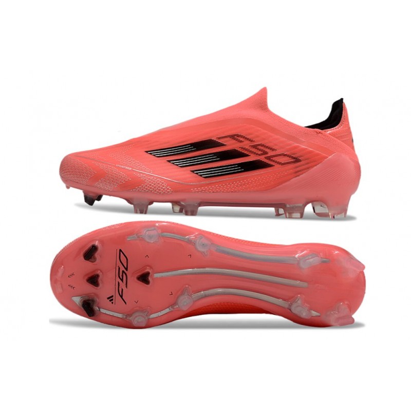 adidas F50 Elite Snörlös FG Fotbollsskor Orange Svart för Herr 5 Billiga Fotbollsskor adidas F50 Elite Snörlös FG Fotbollsskor Orange Svart 5
