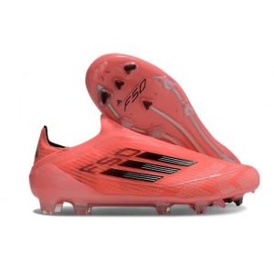 adidas F50 Elite Snörlös FG Fotbollsskor Orange Svart för Herr Billiga Fotbollsskor adidas F50 Elite Snörlös FG Fotbollsskor Orange Svart
