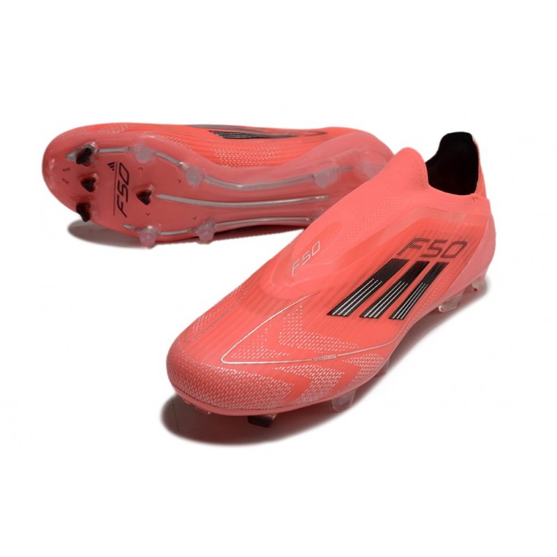 adidas F50 Elite Snörlös FG Fotbollsskor Orange Svart för Herr 7 Billiga Fotbollsskor adidas F50 Elite Snörlös FG Fotbollsskor Orange Svart 7