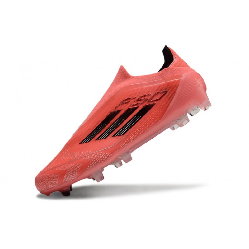adidas F50 Elite Snörlös FG Fotbollsskor Orange Svart för Herr 8 Billiga Fotbollsskor adidas F50 Elite Snörlös FG Fotbollsskor Orange Svart 8
