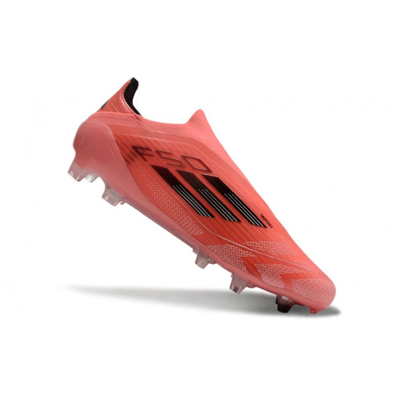 adidas F50 Elite Snörlös FG Fotbollsskor Orange Svart för Herr 9 Billiga Fotbollsskor adidas F50 Elite Snörlös FG Fotbollsskor Orange Svart 9