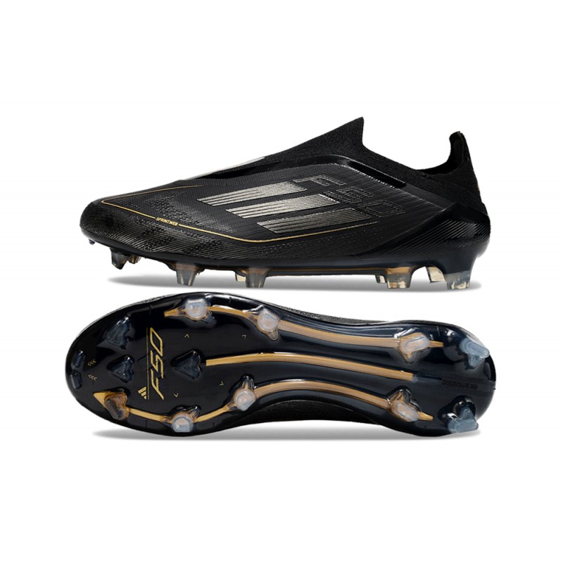 adidas F50 Elite Snörlös FG Fotbollsskor Svart för Herr 5 Billiga Fotbollsskor adidas F50 Elite Snörlös FG Fotbollsskor Svart 5