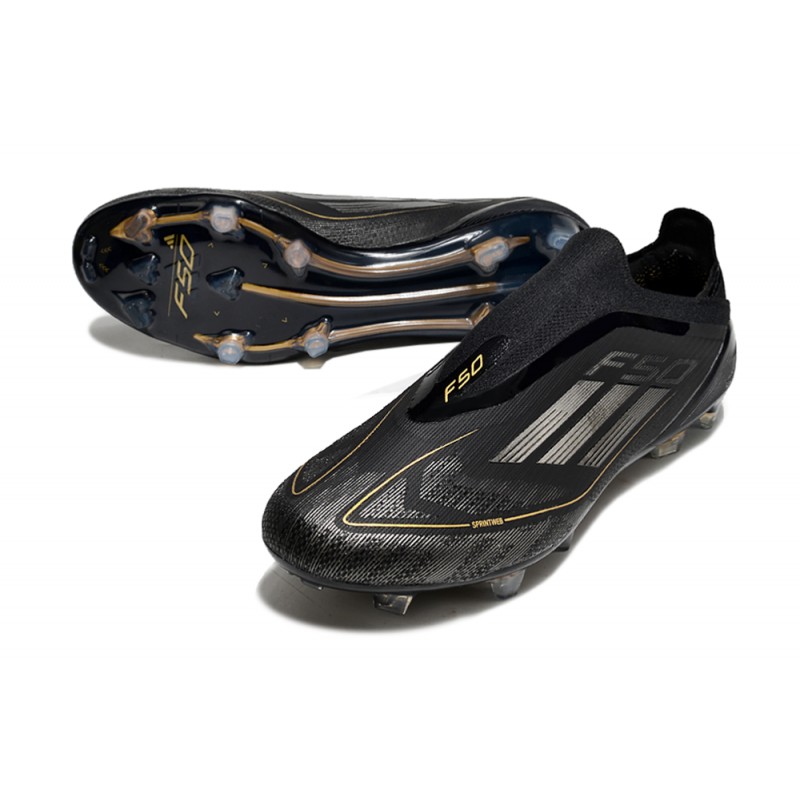 adidas F50 Elite Snörlös FG Fotbollsskor Svart för Herr 7 Billiga Fotbollsskor adidas F50 Elite Snörlös FG Fotbollsskor Svart 7
