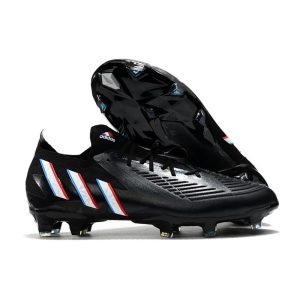 adidas Fotbollsskor Predator Edge.1 L FG Edge of Darkness – Svart Vit Röd för Herr Billiga Fotbollsskor adidas Fotbollsskor Predator Edge.1 L FG Edge of Darkness – Svart Vit Röd