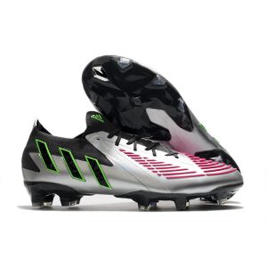 adidas Fotbollsskor Predator Edge.1 L FG Silver Svart Rosa för Herr Billiga Fotbollsskor adidas Fotbollsskor Predator Edge.1 L FG Silver Svart Rosa
