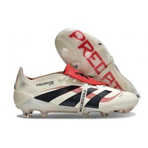 adidas Predator Elite FT FG Fotbollsskor Beige Svart Röd för Herr Billiga Fotbollsskor adidas Predator Elite FT FG Fotbollsskor Beige Svart Röd