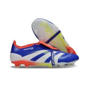adidas Predator Elite FT FG Fotbollsskor Blå Vit Röd för Herr Billiga Fotbollsskor adidas Predator Elite FT FG Fotbollsskor Blå Vit Röd