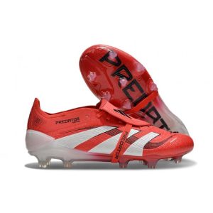 adidas Predator Elite FT FG Fotbollsskor Röd Vit Svart för Herr Billiga Fotbollsskor adidas Predator Elite FT FG Fotbollsskor Röd Vit Svart