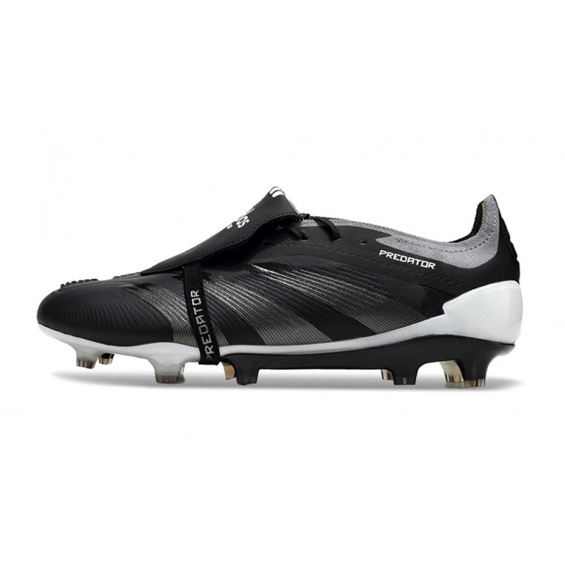 adidas Predator Elite Foldover Tongue FG Nightstrike Svart Grå för Herr 4 Billiga Fotbollsskor adidas Predator Elite Foldover Tongue FG Nightstrike Svart Grå 4