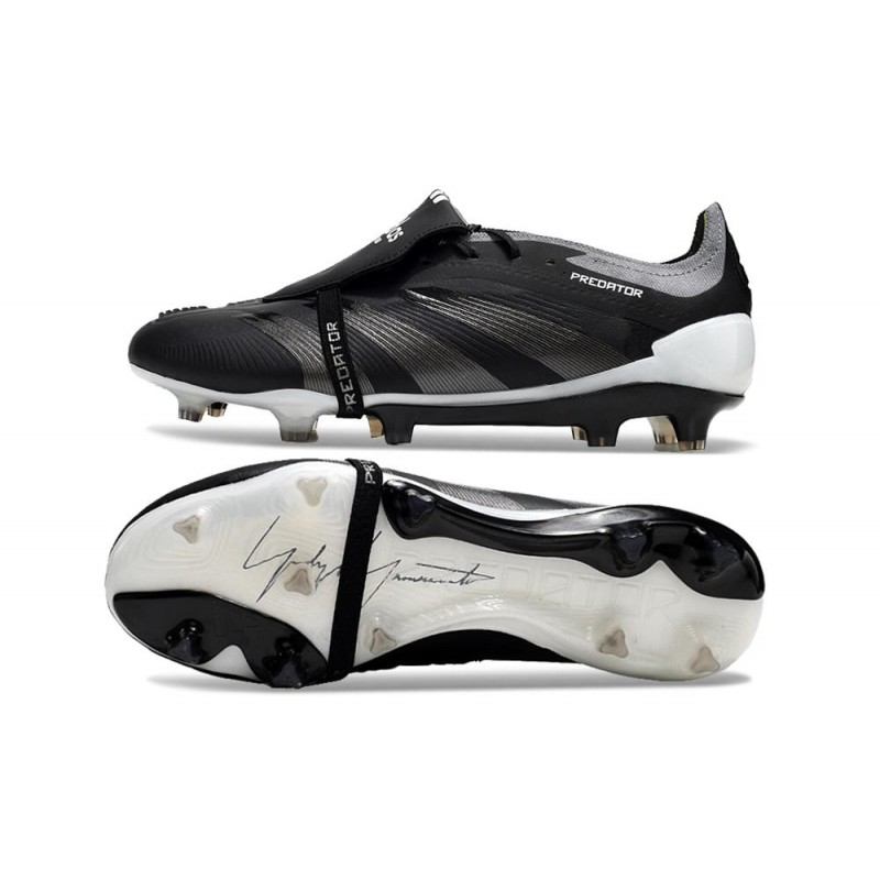 adidas Predator Elite Foldover Tongue FG Nightstrike Svart Grå för Herr 5 Billiga Fotbollsskor adidas Predator Elite Foldover Tongue FG Nightstrike Svart Grå 5