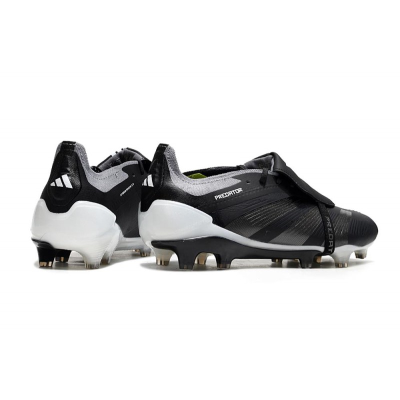 adidas Predator Elite Foldover Tongue FG Nightstrike Svart Grå för Herr 6 Billiga Fotbollsskor adidas Predator Elite Foldover Tongue FG Nightstrike Svart Grå 6