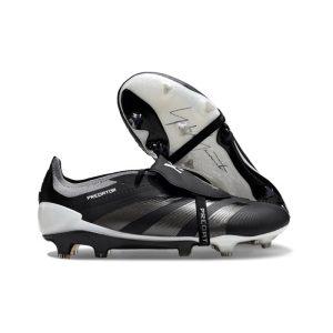 adidas Predator Elite Foldover Tongue FG Nightstrike Svart Grå för Herr Billiga Fotbollsskor adidas Predator Elite Foldover Tongue FG Nightstrike Svart Grå