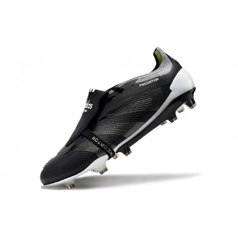 adidas Predator Elite Foldover Tongue FG Nightstrike Svart Grå för Herr 8 Billiga Fotbollsskor adidas Predator Elite Foldover Tongue FG Nightstrike Svart Grå 8
