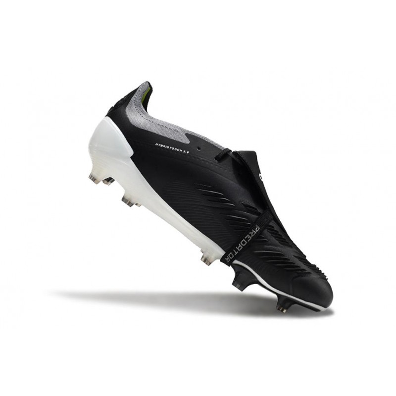 adidas Predator Elite Foldover Tongue FG Nightstrike Svart Grå för Herr 9 Billiga Fotbollsskor adidas Predator Elite Foldover Tongue FG Nightstrike Svart Grå 9