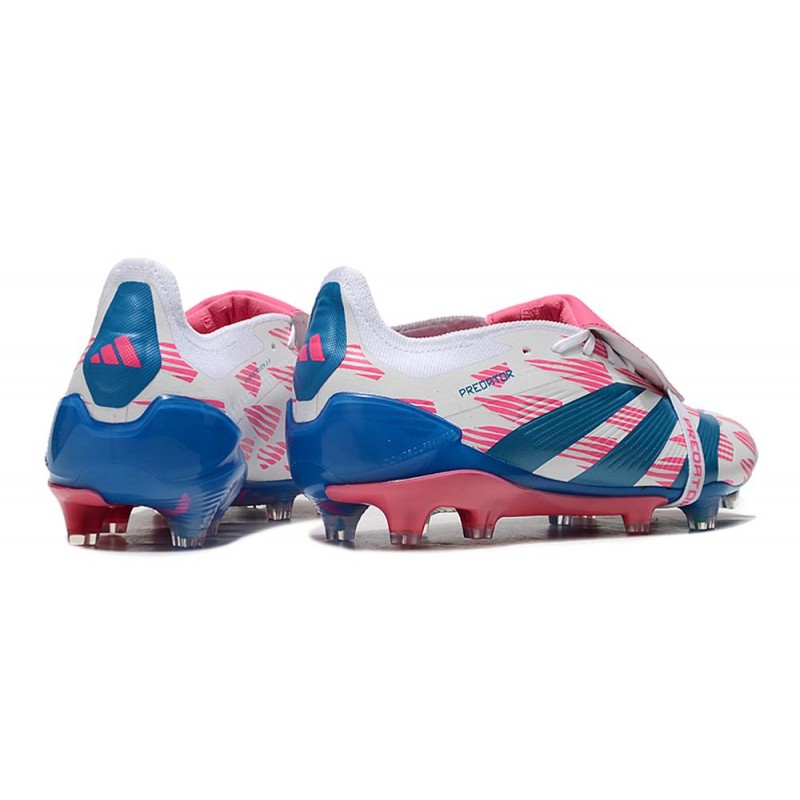 adidas Predator Elite Foldover Tongue FG Reemergence – Vit Blå Rosa för Herr 6 Billiga Fotbollsskor adidas Predator Elite Foldover Tongue FG Reemergence – Vit Blå Rosa 6