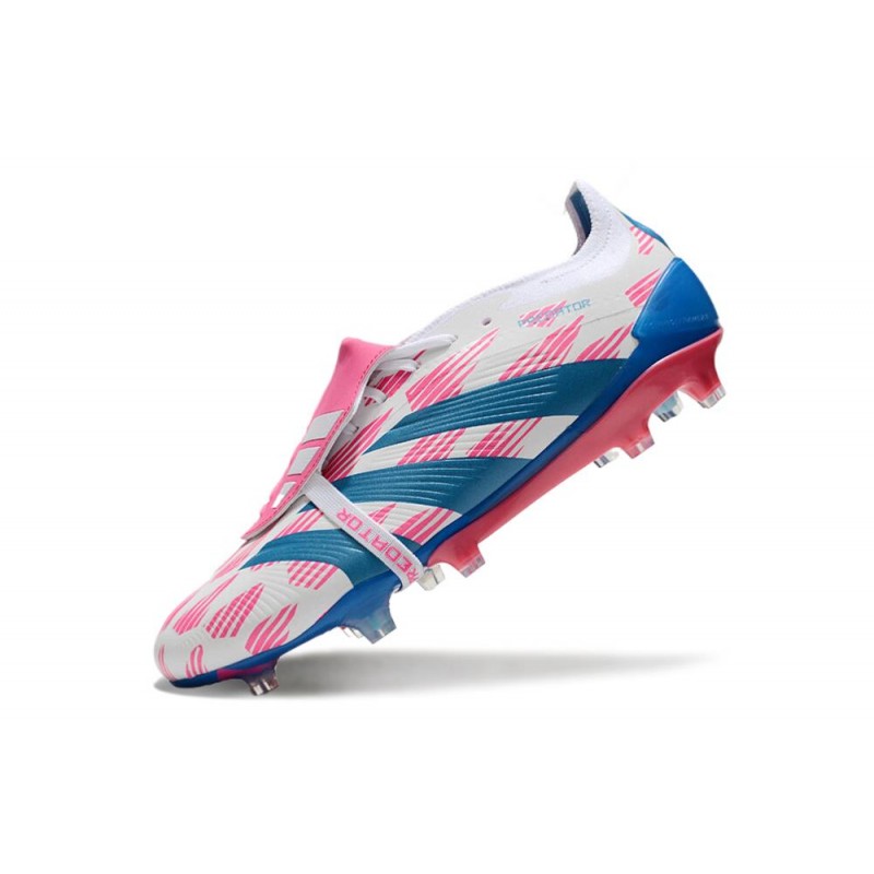 adidas Predator Elite Foldover Tongue FG Reemergence – Vit Blå Rosa för Herr 8 Billiga Fotbollsskor adidas Predator Elite Foldover Tongue FG Reemergence – Vit Blå Rosa 8