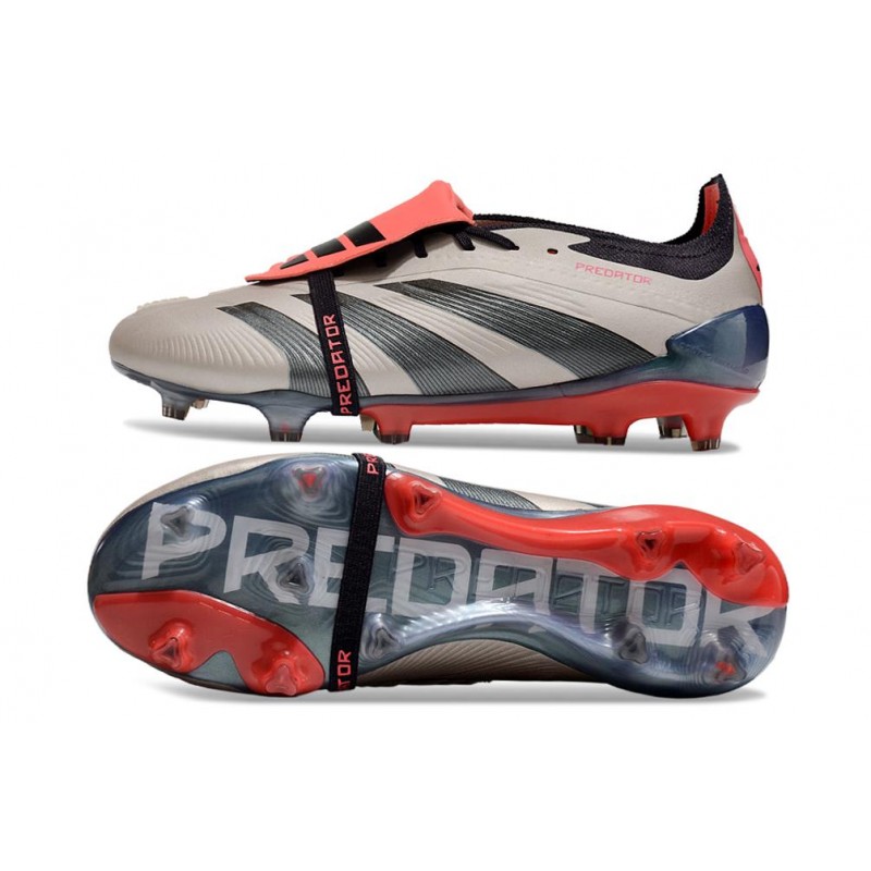 adidas Predator Elite Foldover Tongue FG Vivid Horizon – Silver Röd Svart för Herr 5 Billiga Fotbollsskor adidas Predator Elite Foldover Tongue FG Vivid Horizon – Silver Röd Svart 5