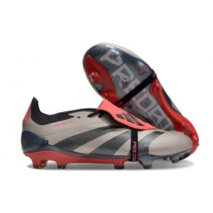 adidas Predator Elite Foldover Tongue FG Vivid Horizon – Silver Röd Svart för Herr Billiga Fotbollsskor adidas Predator Elite Foldover Tongue FG Vivid Horizon – Silver Röd Svart
