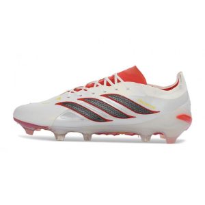 Fotbollsskor Adidas Predator Elite FG Vit Röd för Herr Billiga Fotbollsskor Fotbollsskor Adidas Predator Elite FG Vit Röd