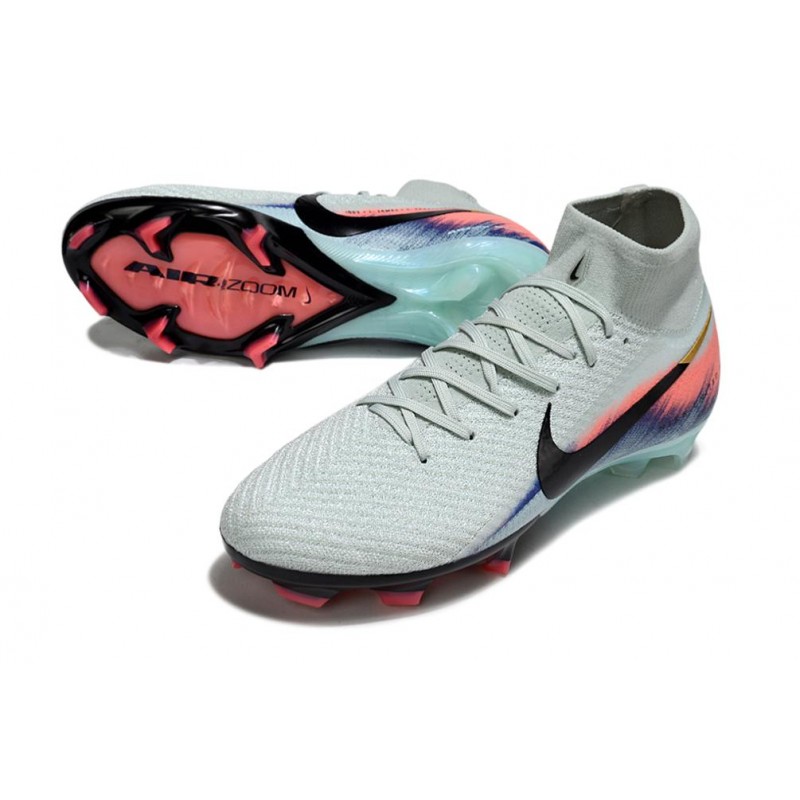 Nike Air Zoom Mercurial Superfly X Elite FG MDS Grön Svart för Herr 7 Billiga Fotbollsskor Nike Air Zoom Mercurial Superfly X Elite FG MDS Grön Svart 7