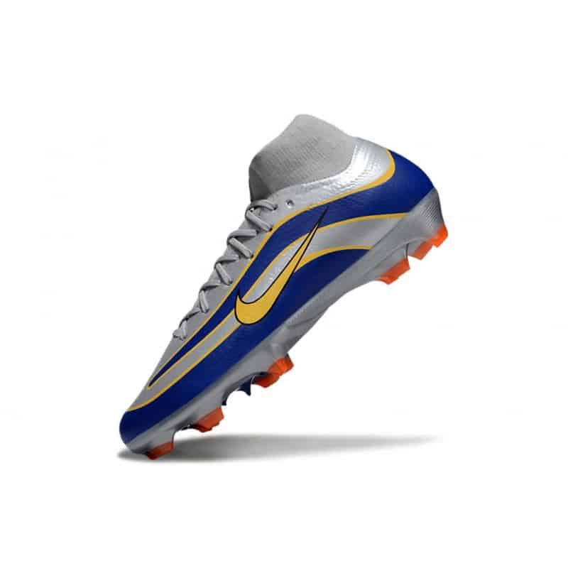 Nike Air Zoom Mercurial Superfly X Elite FG Silver Blå Gul för Herr 8 Billiga Fotbollsskor Nike Air Zoom Mercurial Superfly X Elite FG Silver Blå Gul 8
