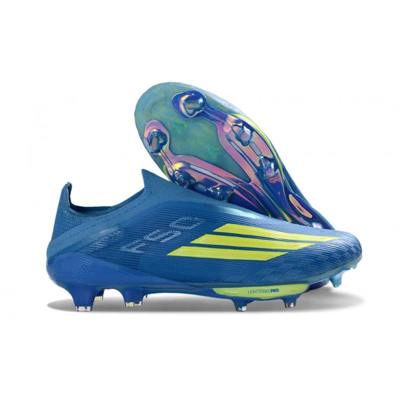 Adidas Fotbollsskor F50+ Elite Laceless FG X MESSI Blå Gul för Herr 5 Billiga Fotbollsskor Adidas Fotbollsskor F50+ Elite Laceless FG X MESSI Blå Gul 5