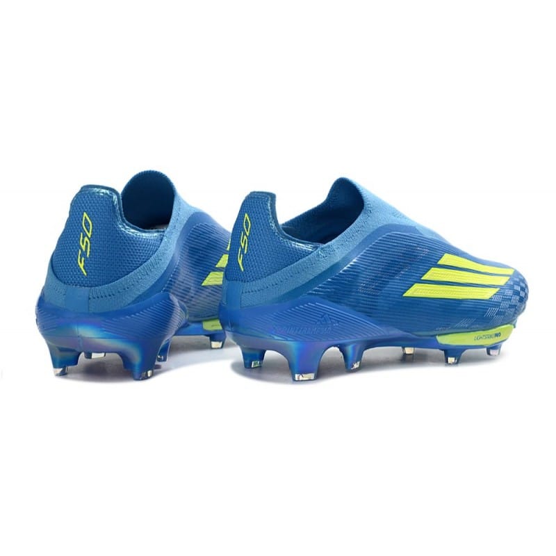Adidas Fotbollsskor F50+ Elite Laceless FG X MESSI Blå Gul för Herr 6 Billiga Fotbollsskor Adidas Fotbollsskor F50+ Elite Laceless FG X MESSI Blå Gul 6