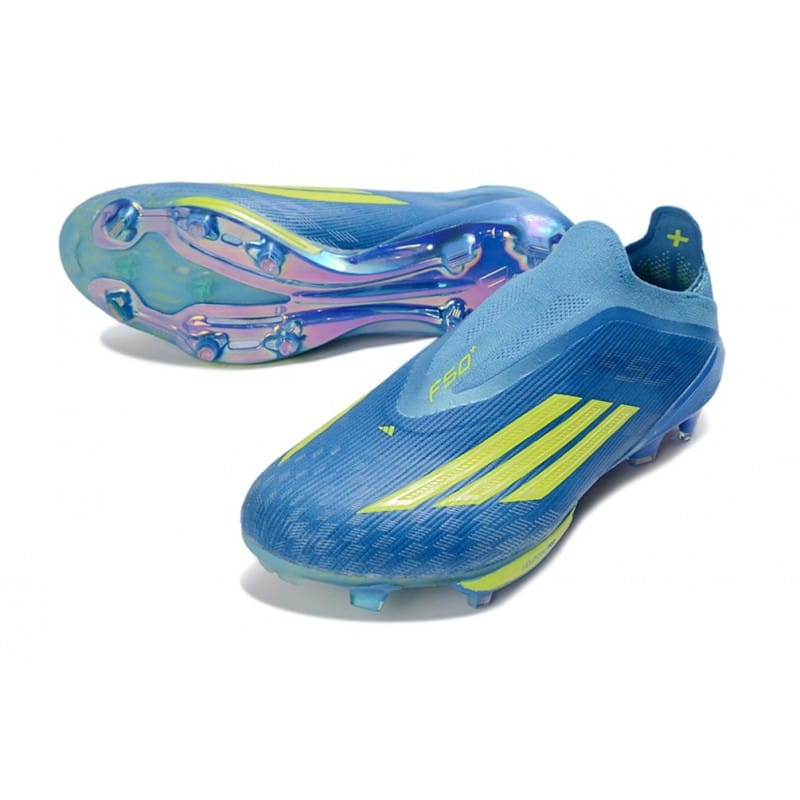 Adidas Fotbollsskor F50+ Elite Laceless FG X MESSI Blå Gul för Herr 7 Billiga Fotbollsskor Adidas Fotbollsskor F50+ Elite Laceless FG X MESSI Blå Gul 7