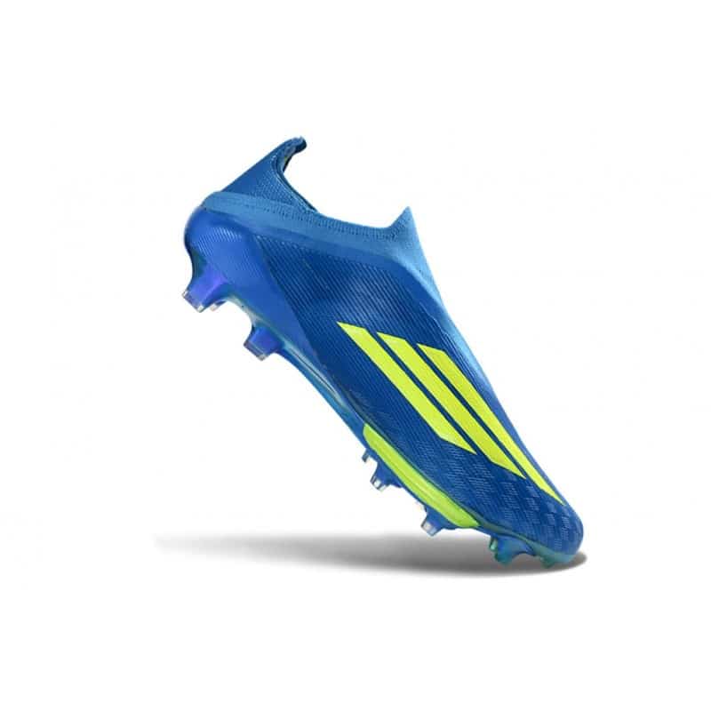 Adidas Fotbollsskor F50+ Elite Laceless FG X MESSI Blå Gul för Herr 9 Billiga Fotbollsskor Adidas Fotbollsskor F50+ Elite Laceless FG X MESSI Blå Gul 9