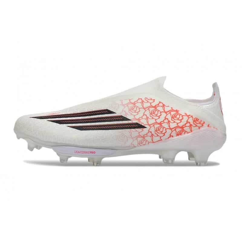 Adidas Fotbollsskor F50+ Elite Laceless FG x Lamie Yamal Vit Röd Svart för Herr 3 Billiga Fotbollsskor Adidas Fotbollsskor F50+ Elite Laceless FG x Lamie Yamal Vit Röd Svart 3