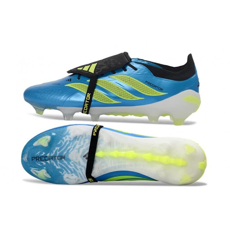 Adidas Predator 26 Elite Fold Over Tongue FG Blå Gul för Herr 4 Billiga Fotbollsskor Adidas Predator 26 Elite Fold Over Tongue FG Blå Gul 4