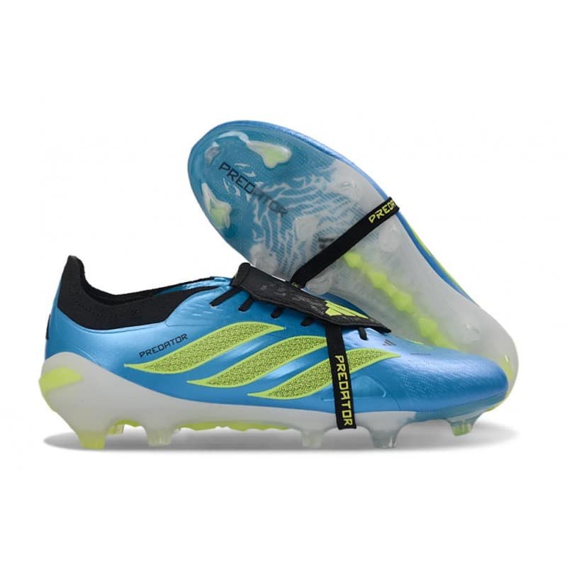 Adidas Predator 26 Elite Fold Over Tongue FG Blå Gul för Herr 5 Billiga Fotbollsskor Adidas Predator 26 Elite Fold Over Tongue FG Blå Gul 5