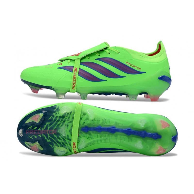 Adidas Predator 26 Elite Fold Over Tongue FG Grön Lila för Herr 4 Billiga Fotbollsskor Adidas Predator 26 Elite Fold Over Tongue FG Grön Lila 4