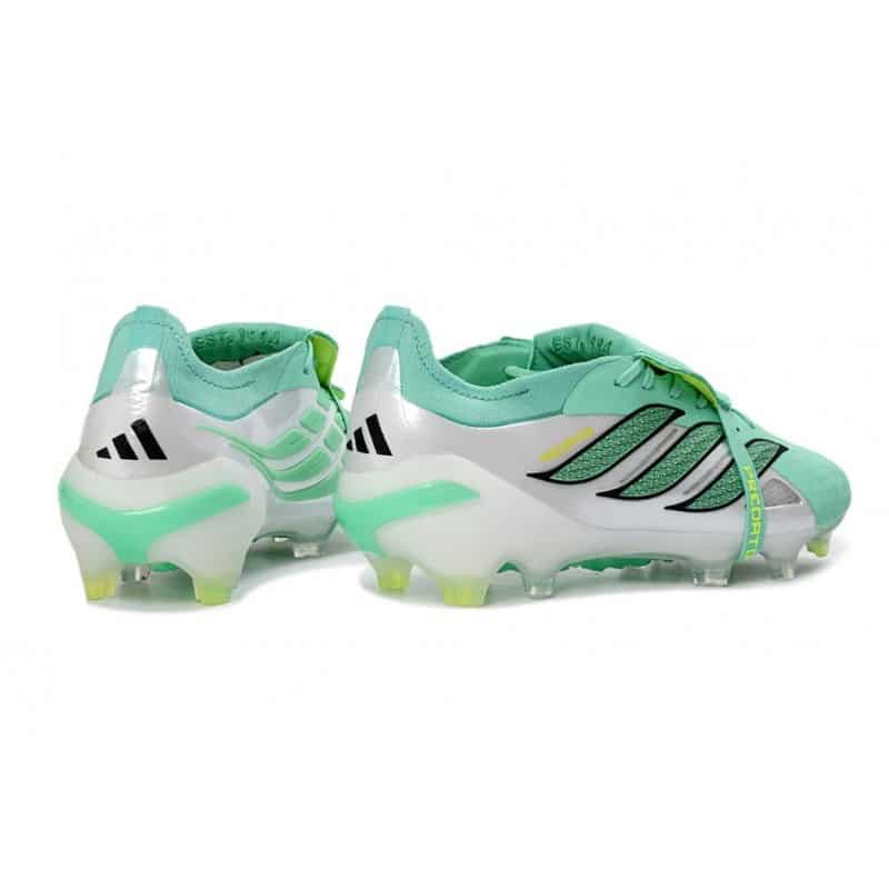 Adidas Predator 26 Elite Fold Over Tongue FG Grön Silver Svart för Herr 6 Billiga Fotbollsskor Adidas Predator 26 Elite Fold Over Tongue FG Grön Silver Svart 6