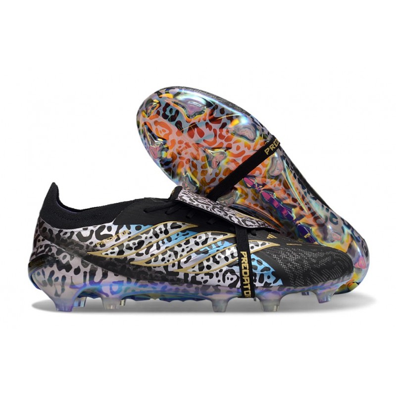 Adidas Predator 26 Elite Fold Over Tongue FG Kaká Svart Lila Guld Limited Edition för Herr 5 Billiga Fotbollsskor Adidas Predator 26 Elite Fold Over Tongue FG Kaká Svart Lila Guld Limited Edition 5