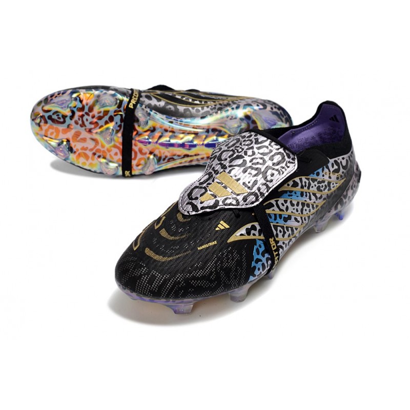 Adidas Predator 26 Elite Fold Over Tongue FG Kaká Svart Lila Guld Limited Edition för Herr 7 Billiga Fotbollsskor Adidas Predator 26 Elite Fold Over Tongue FG Kaká Svart Lila Guld Limited Edition 7