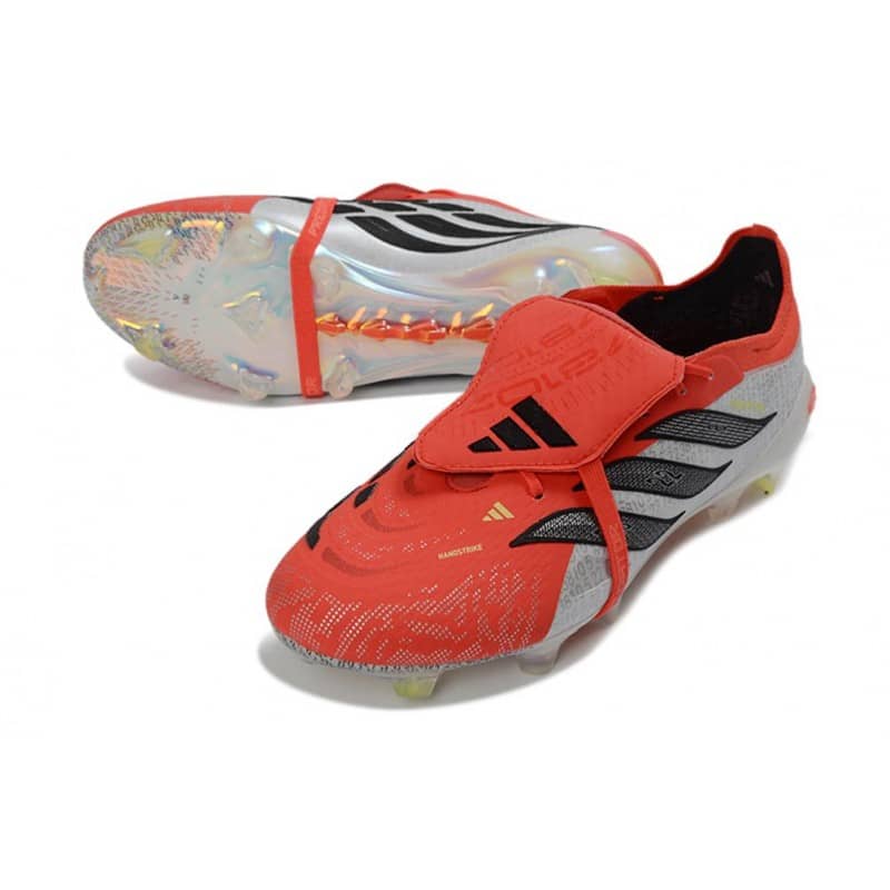 Adidas Predator 26 Elite Fold Over Tongue FG Röd Svart Vit för Herr 7 Billiga Fotbollsskor Adidas Predator 26 Elite Fold Over Tongue FG Röd Svart Vit 7