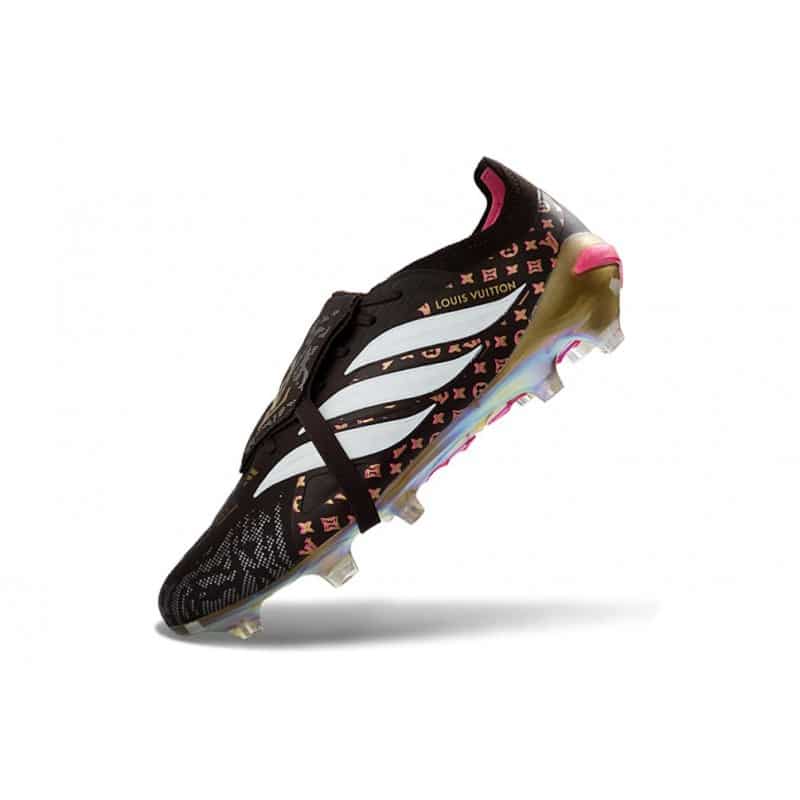 Adidas Predator 26 Elite Fold Over Tongue FG Svart Vit Guld för Herr 8 Billiga Fotbollsskor Adidas Predator 26 Elite Fold Over Tongue FG Svart Vit Guld 8