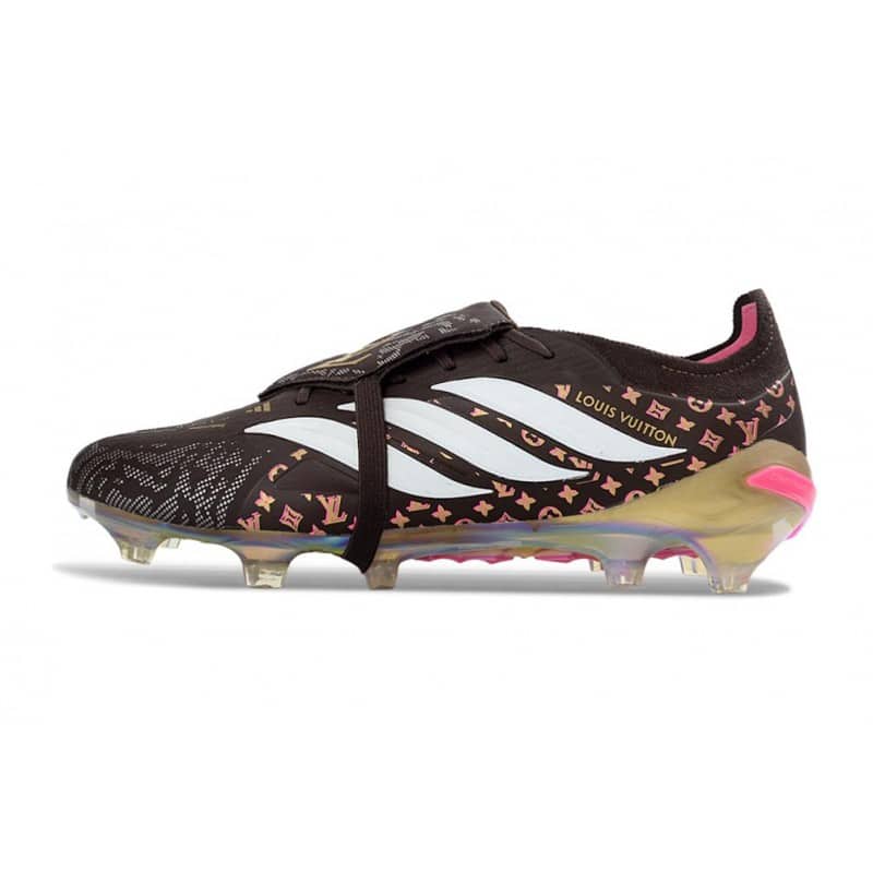 Adidas Predator 26 Elite Fold Over Tongue FG Svart Vit Guld för Herr 3 Billiga Fotbollsskor Adidas Predator 26 Elite Fold Over Tongue FG Svart Vit Guld 3