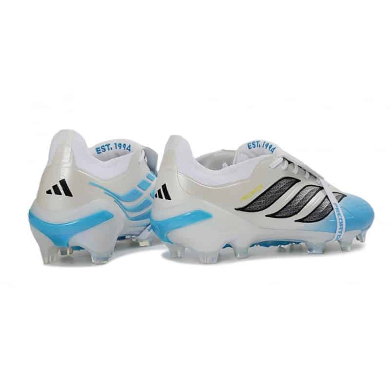 Adidas Predator 26 Elite Fold Over Tongue FG Vit Blå Svart för Herr 6 Billiga Fotbollsskor Adidas Predator 26 Elite Fold Over Tongue FG Vit Blå Svart 6