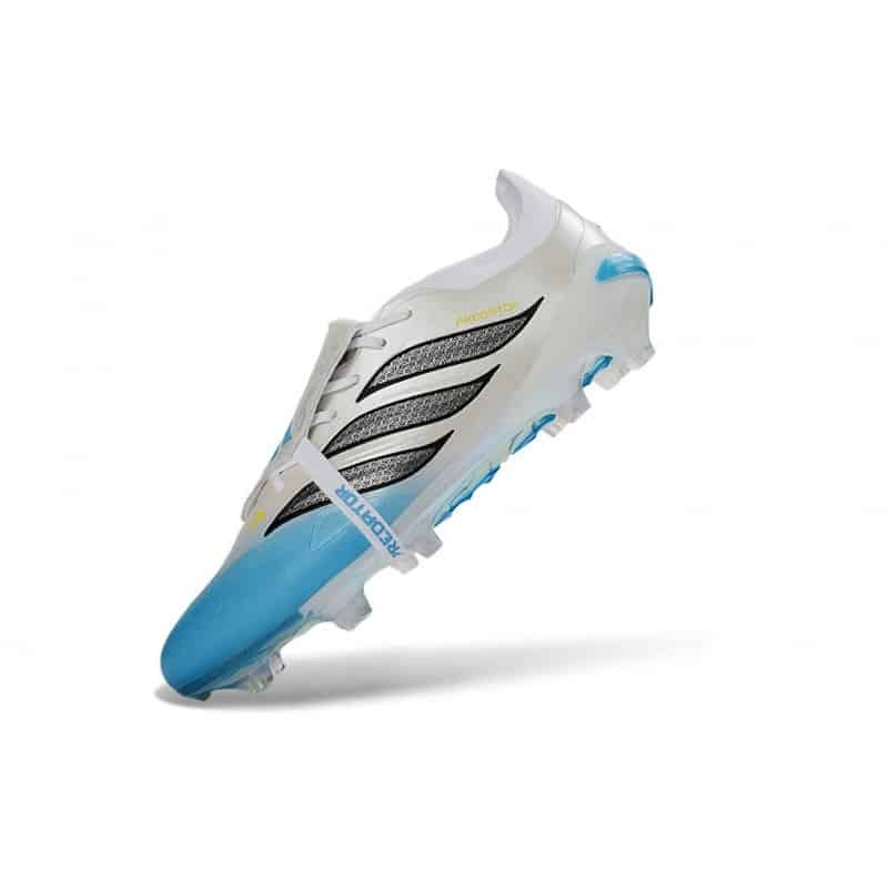 Adidas Predator 26 Elite Fold Over Tongue FG Vit Blå Svart för Herr 8 Billiga Fotbollsskor Adidas Predator 26 Elite Fold Over Tongue FG Vit Blå Svart 8