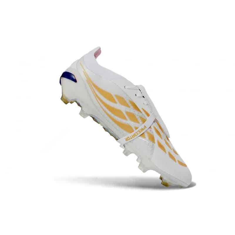 Adidas Predator 26 Elite Fold Over Tongue FG Vit Guld för Herr 9 Billiga Fotbollsskor Adidas Predator 26 Elite Fold Over Tongue FG Vit Guld 9