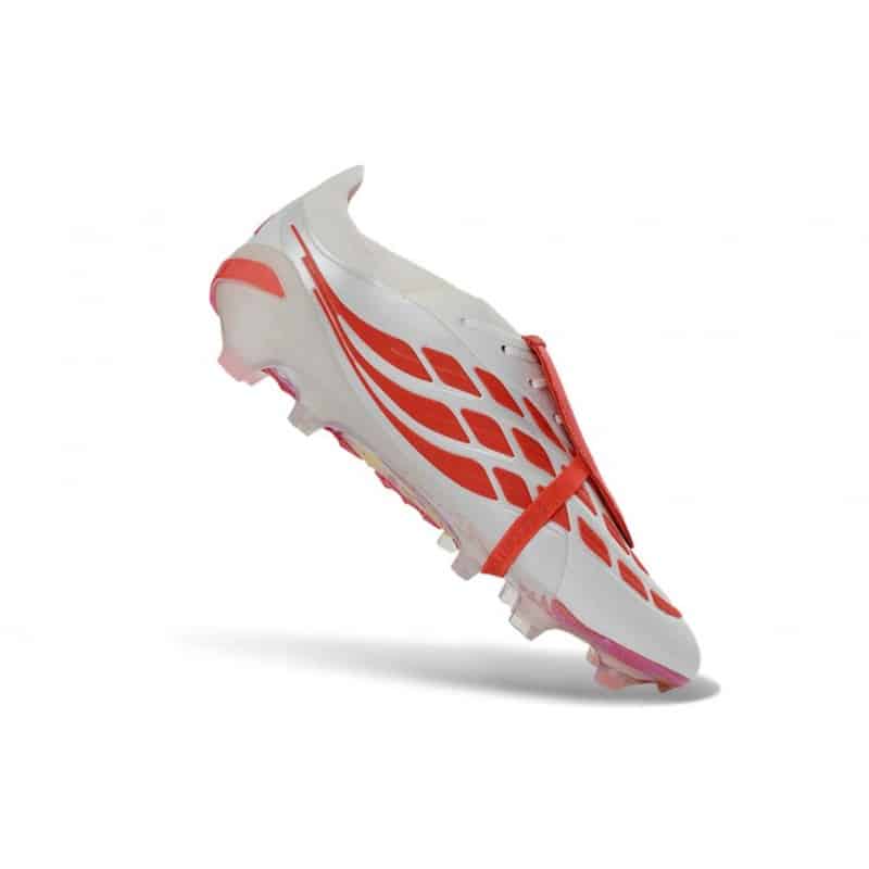 Adidas Predator 26 Elite Fold Over Tongue FG Vit Röd Svart för Herr 9 Billiga Fotbollsskor Adidas Predator 26 Elite Fold Over Tongue FG Vit Röd Svart 9