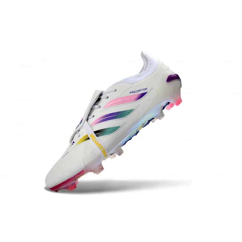 Adidas Predator 26 Elite Fold Over Tongue FG Vit Rosa för Herr 8 Billiga Fotbollsskor Adidas Predator 26 Elite Fold Over Tongue FG Vit Rosa 8