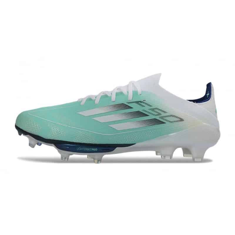 Fotbollsskor Adidas F50+ FG Grön Vit Silver för Herr 3 Billiga Fotbollsskor Fotbollsskor Adidas F50+ FG Grön Vit Silver 3