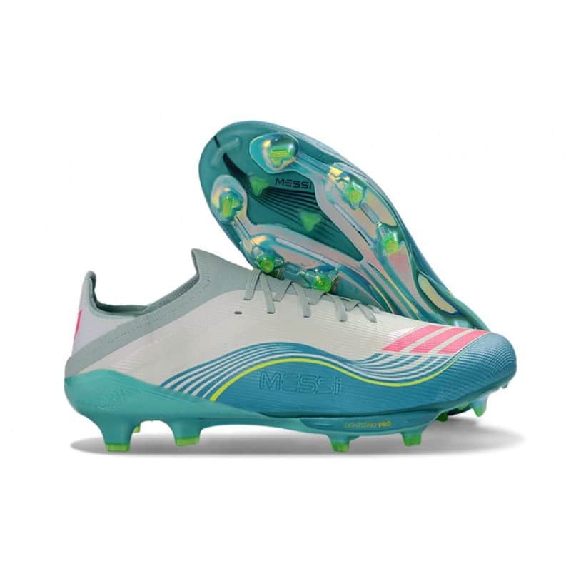 Fotbollsskor Adidas F50+ FG Messi Vit Rosa Grön för Herr 5 Billiga Fotbollsskor Fotbollsskor Adidas F50+ FG Messi Vit Rosa Grön 5