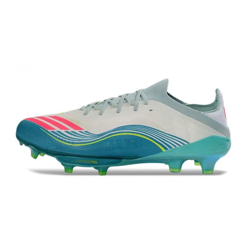 Fotbollsskor Adidas F50+ FG Messi Vit Rosa Grön för Herr 3 Billiga Fotbollsskor Fotbollsskor Adidas F50+ FG Messi Vit Rosa Grön 3