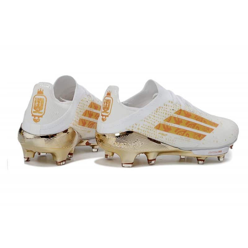 Fotbollsskor Adidas F50+ FG Vit Guld för Herr 6 Billiga Fotbollsskor Fotbollsskor Adidas F50+ FG Vit Guld 6